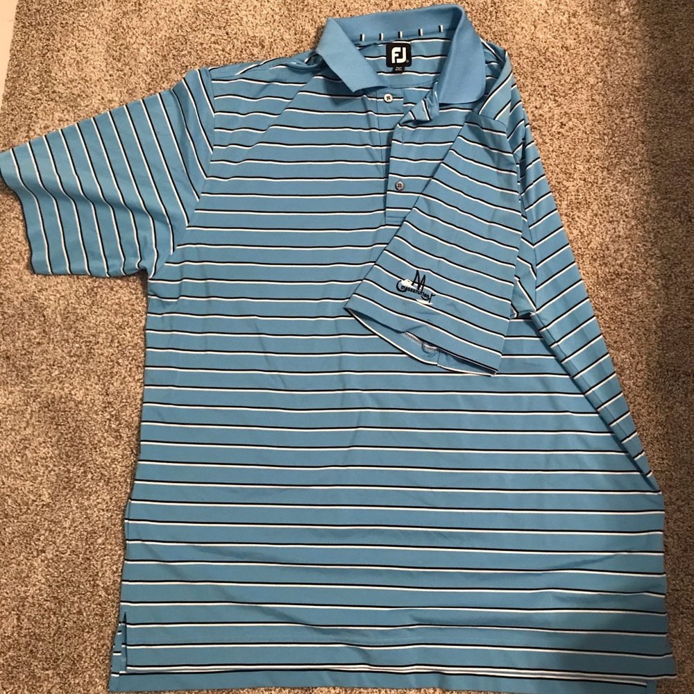 FootJoy Massanutten Striped Golf Polo